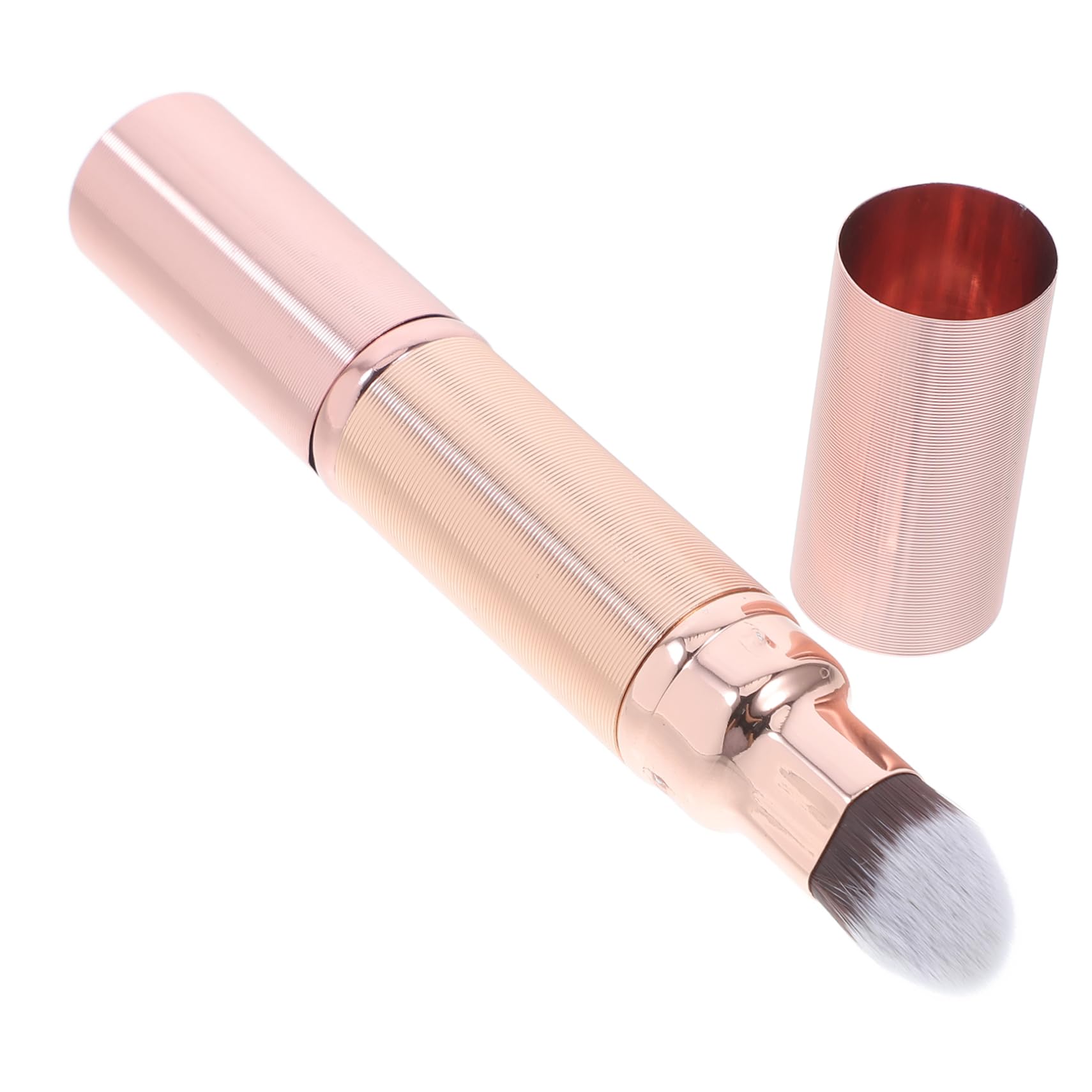 FOMIYES Loose Powder Brush Retractable Concealer Brush Double-ended Makeup Tool for Women Compact