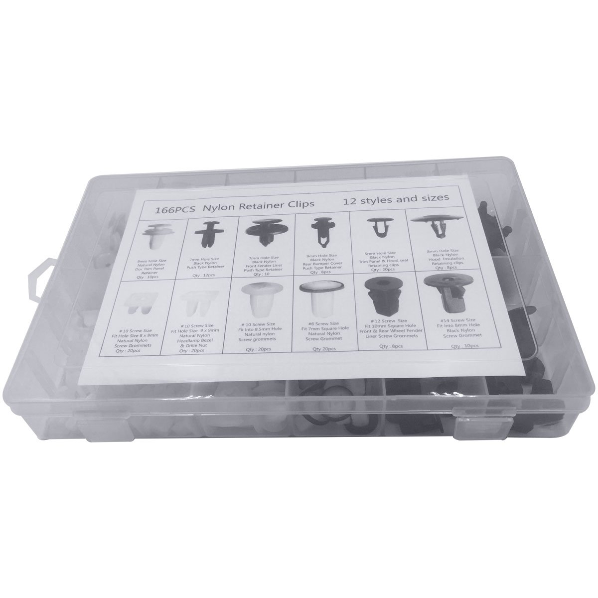 Lot De 100 Clips De Garniture De Carrosserie De