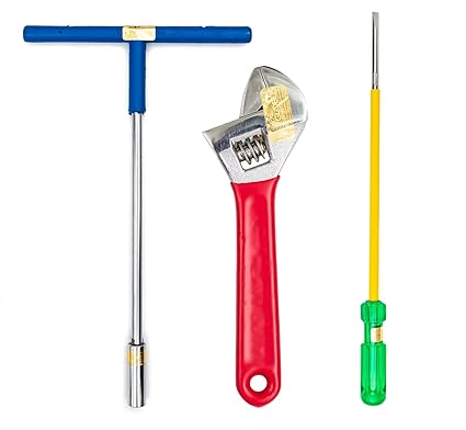 GLOBUS 340- Tool KIT (Set of 3 Pcs) / Adjustable Wrench (10