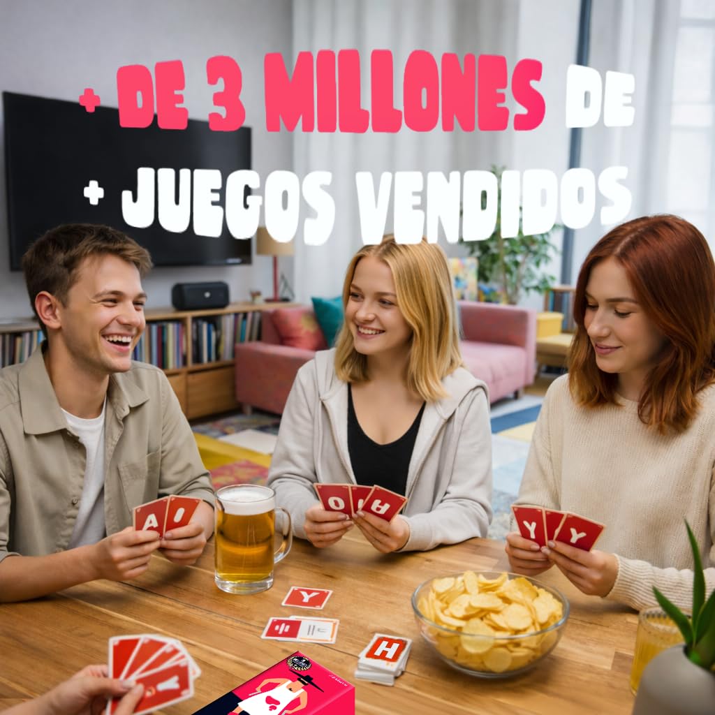 QuickStop - Juegos de Mesa para Adultos y Familia +16 - Dinámico, Rápido y Atrevido - De 2 a 7 Jugadores - Juego de Fiesta para Amigos - Español