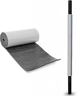 Basement Pole Padding Wrap, Peel & Stick Garage Pole Wrap Protector – Secure Adhesive Column Padding for Basketball Pole, Playground Porch Columns and Wood Poles (99" x 16", Cut-to-Size, Gray)