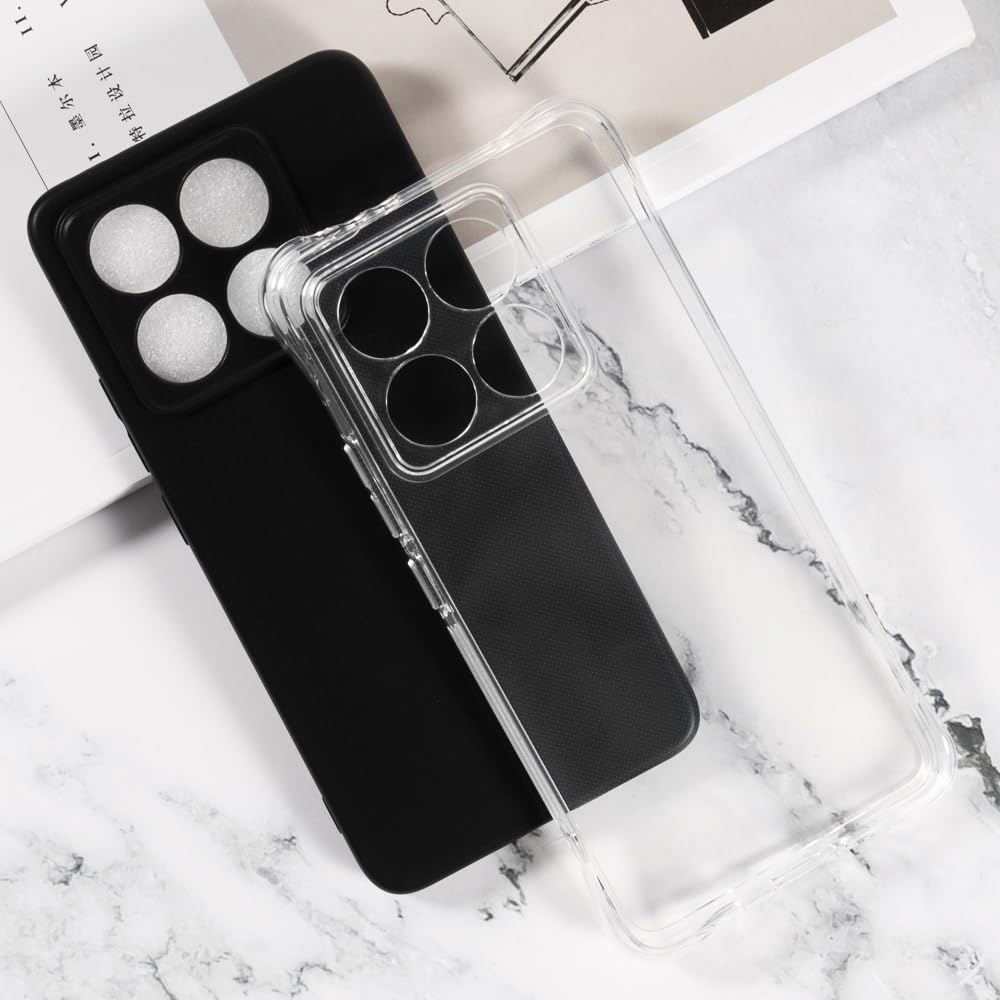 Sunrive Cover compatibile con Xiaomi Redmi Note 10 Pro Max, Custodia Case in molle Trasparente silicone Morbida Flessibile Antigraffio protettiva back custodie(Q Lupo 6