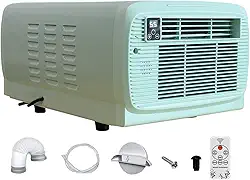 Mini ar condicionado portátil de 2226 BTU, baixo consumo de energia de 280 W, pequeno refrigerador de ar com controle remoto para barraca de acampamento, trailer, carro, sem necessidade de instalação