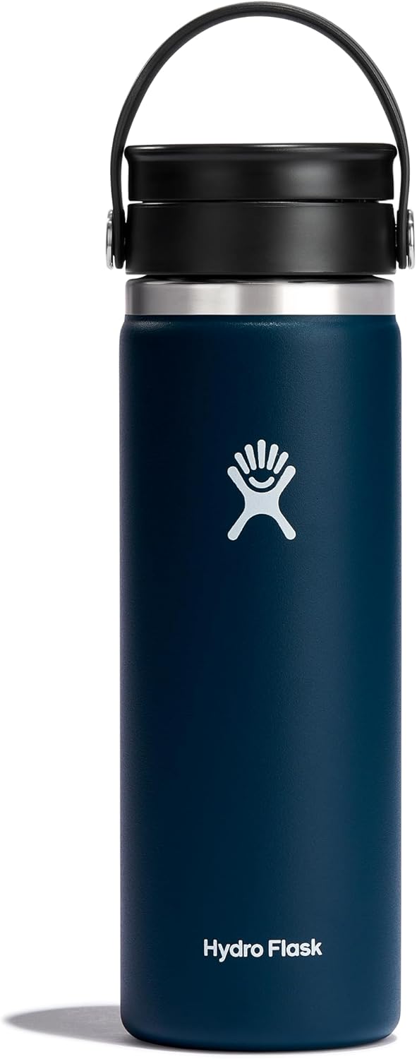 Hydro Flask Wide Mouth with Flex Sip Lid - Insulated Water Bottle Travel Cup Coffee Mug Tumbler 20 Oz 20 Oz Indigo - Image 1 of 5