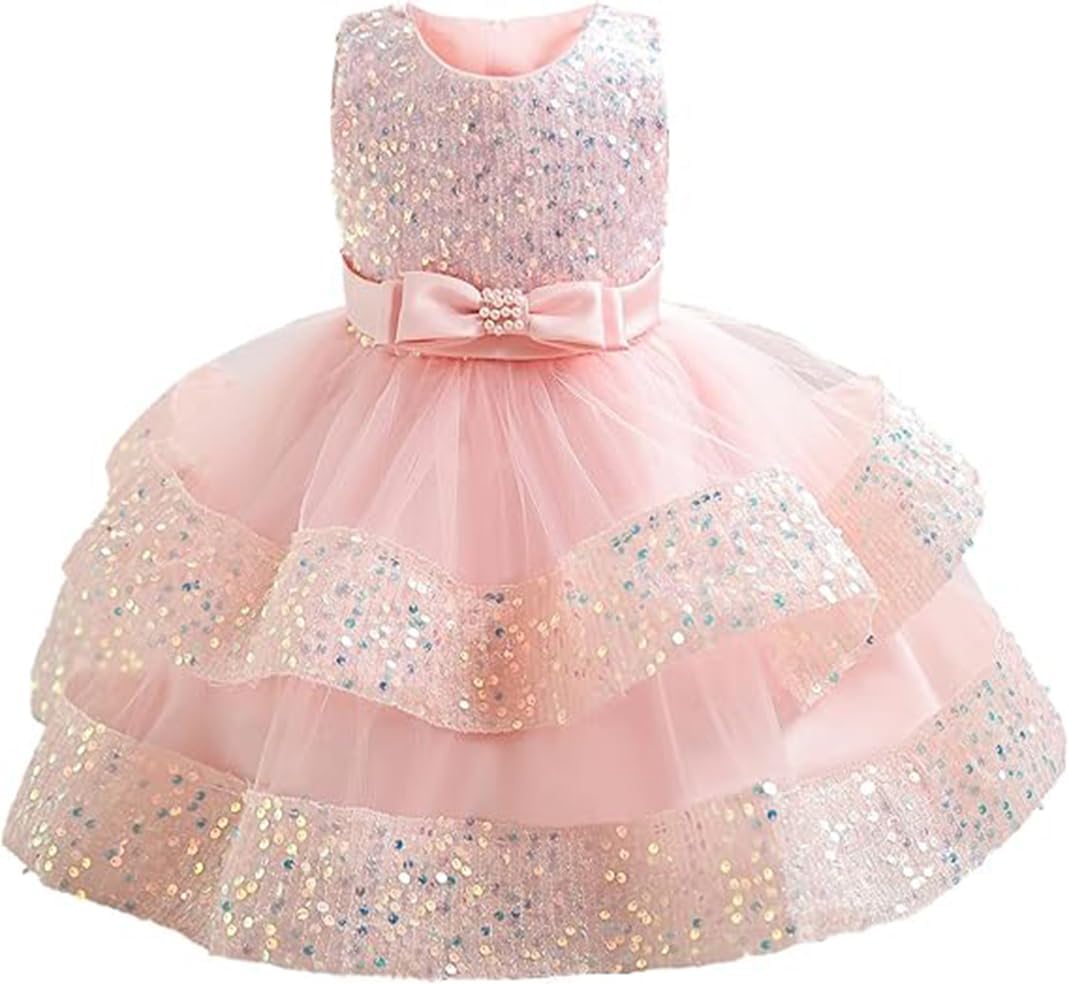 Baby Girl Pageant Dress Sequins Princess Dress,Toddler Flower Wedding Birthday Party Gown Dresses 4 Years-5 Years Baby Girl Pageant Dress Sequins Princess Dress,Toddler Flower Wedding Birthday Party Gown Dresses 4 Years-5 Years