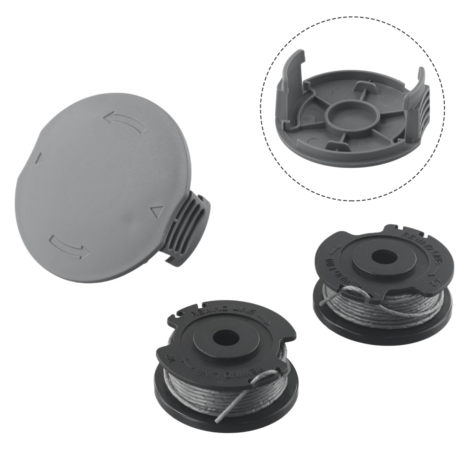 Paquets Bobine De Rechange, Bobine De Fil De Rechange,Compatible Avec Bosch Easygrasscut 18 23 26 Art 23/26 SL,Interchangeable Avec F016800569 F016800385