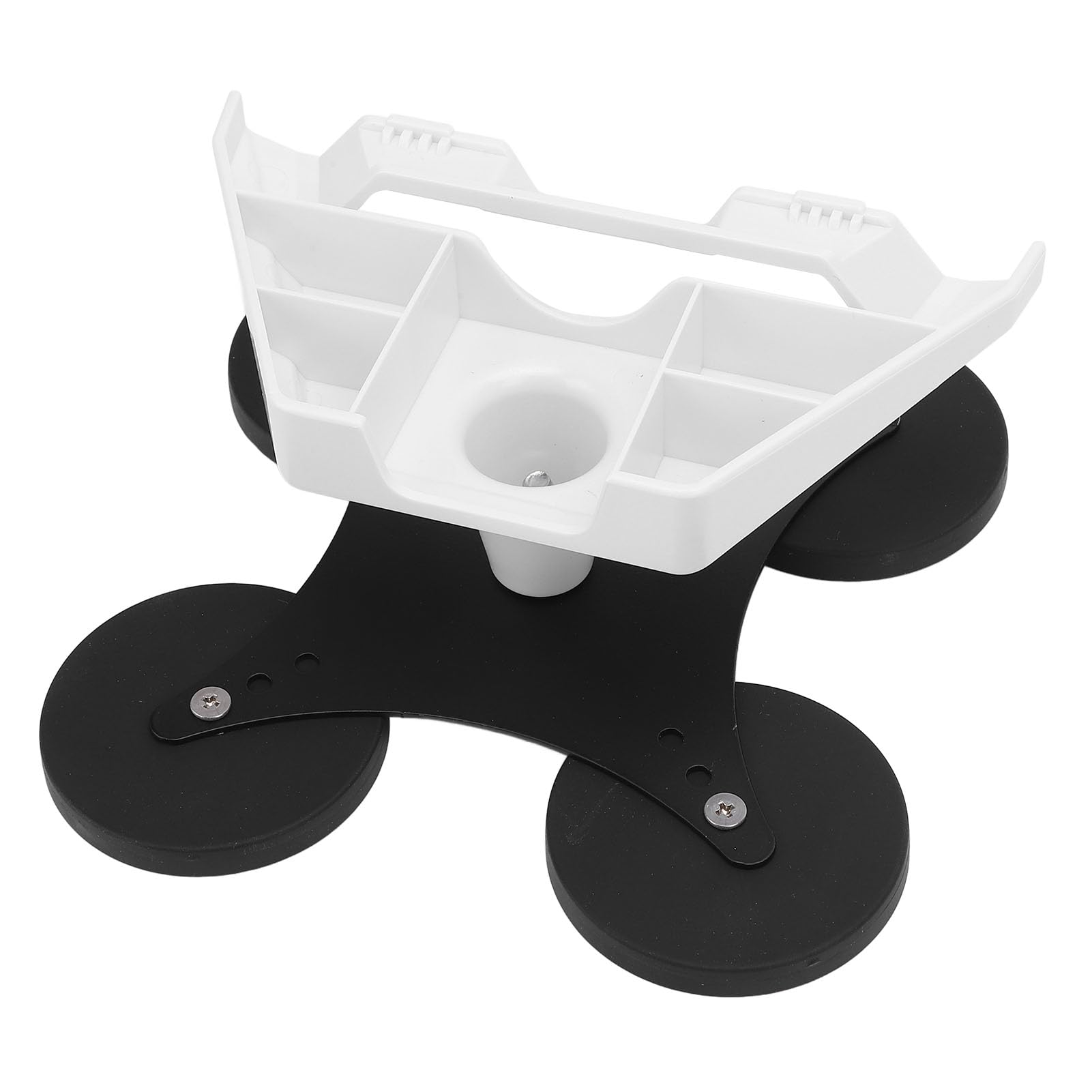 HUIOP Kit Staffa di Montaggio Tetto Dell'auto in Acciaio Inossidabile con Magneti+rivestimento in Gomma+per Mini Antenna Satellitare+supporto Stabile