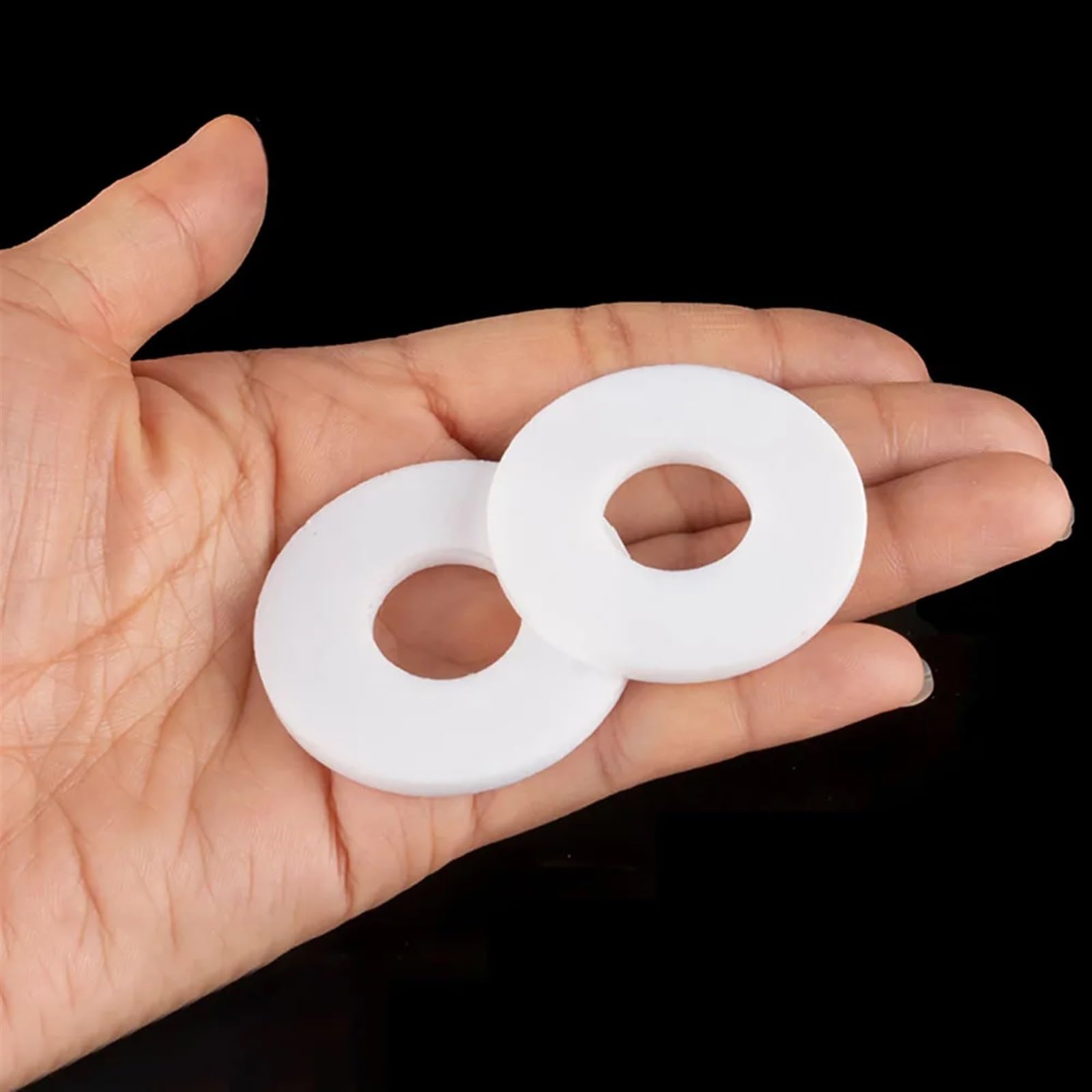 10 Uds. Junta de arandela plana de PTFE blanco espaciador junta tórica de sellado for manómetro 2mm de espesor ID 6 8 10 11 12 14 15 16 18 19 20 22-100mm (Tamaño : DN100 158x108x3mm)