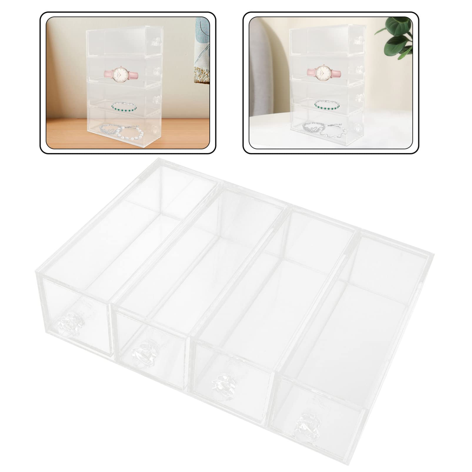 Boîte de Rangement à Tiroirs, Petit Format, 4 Niveaux