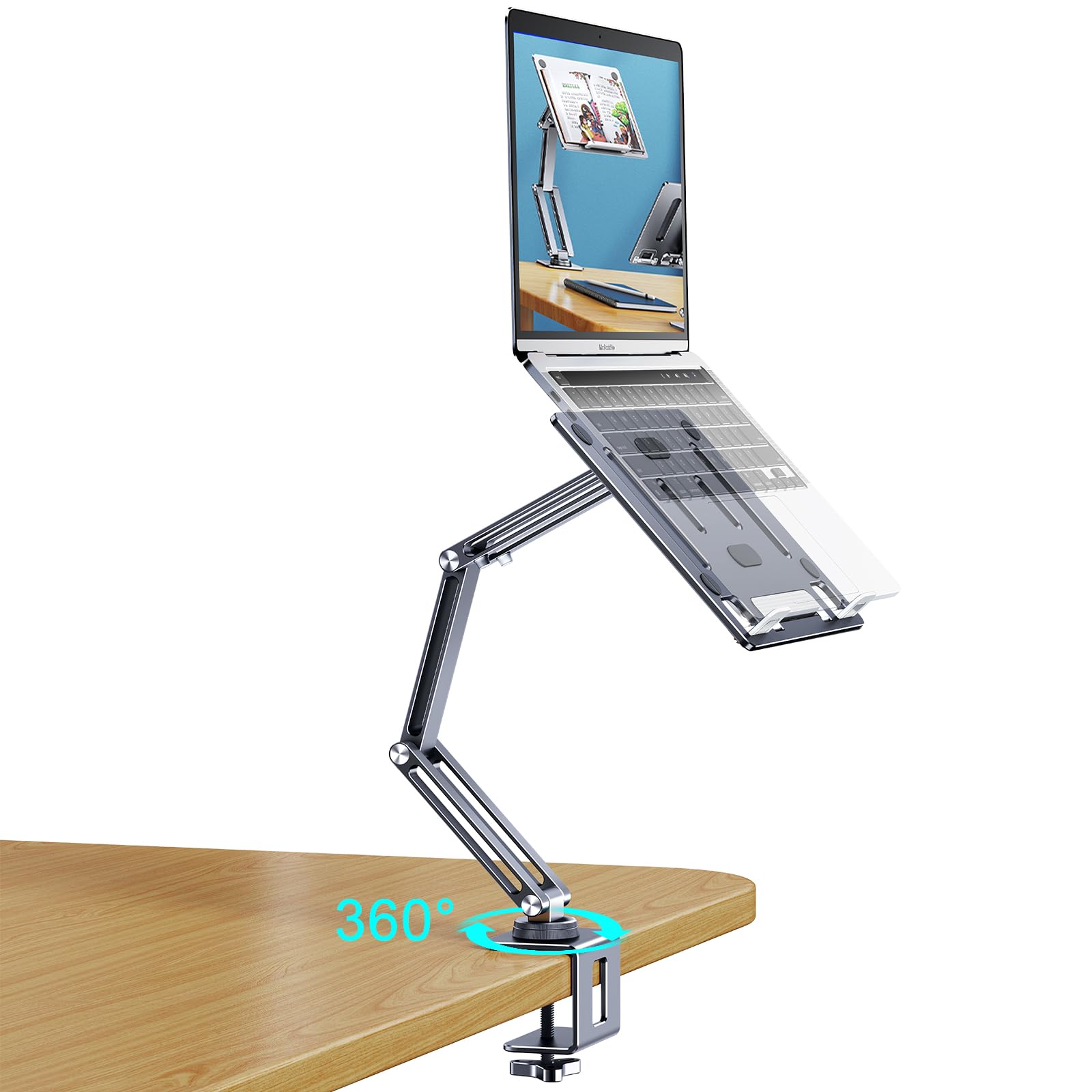 Support de tablette pour bureau ergonomique afin d'éviter le mal de cou - 8