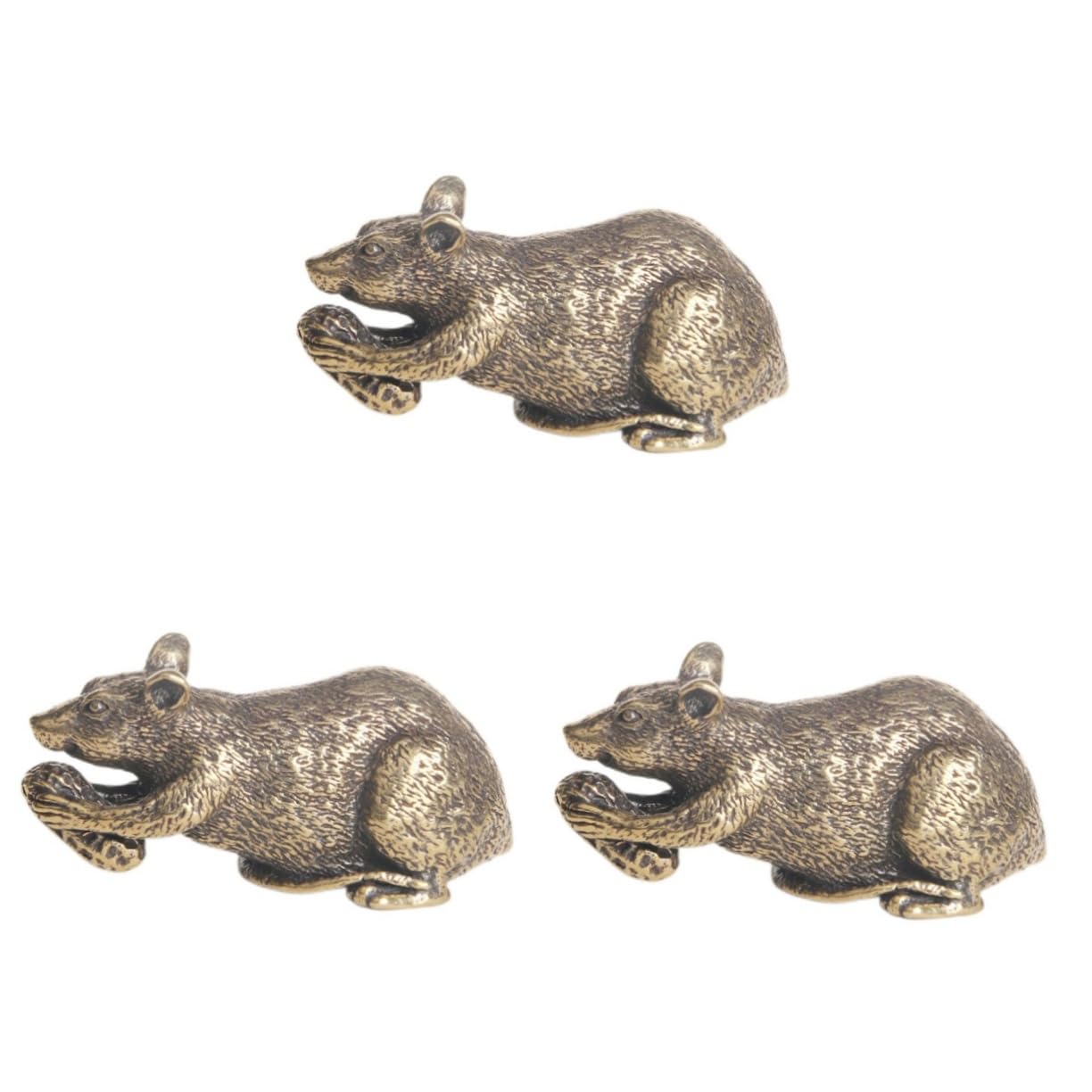 Figurine de souris pour bureau et décoration intérieure élégante de salon