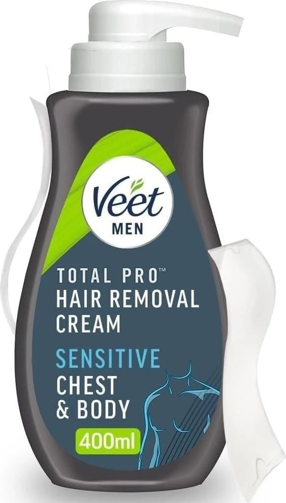 Veet Chest And Body Men Hair Removal Hydrating Cream For Sensitive Skin - 400ml