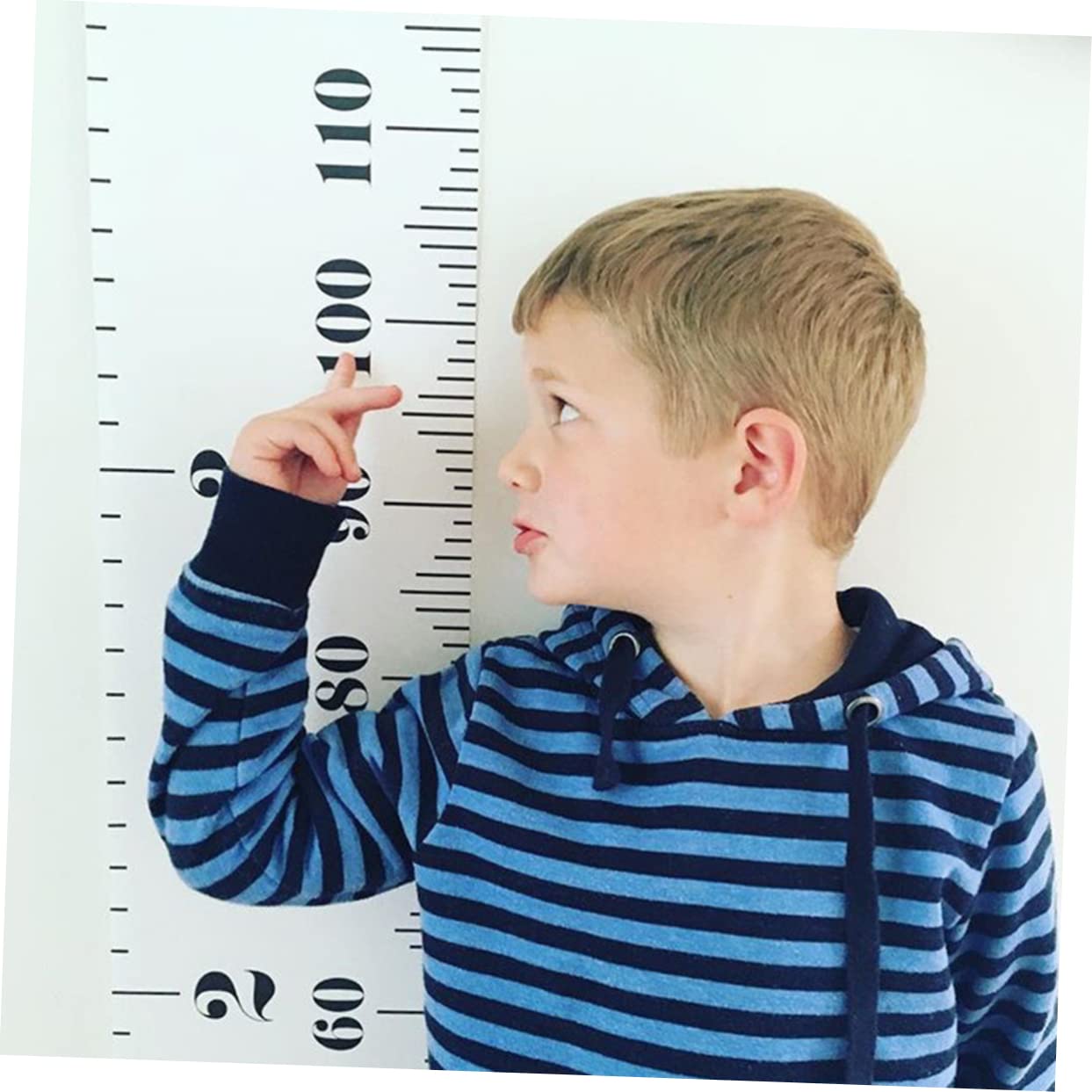 VICASKY Number Recognition Learning Tool Kids Growth Chart Wall Art Height Measurement Ruler