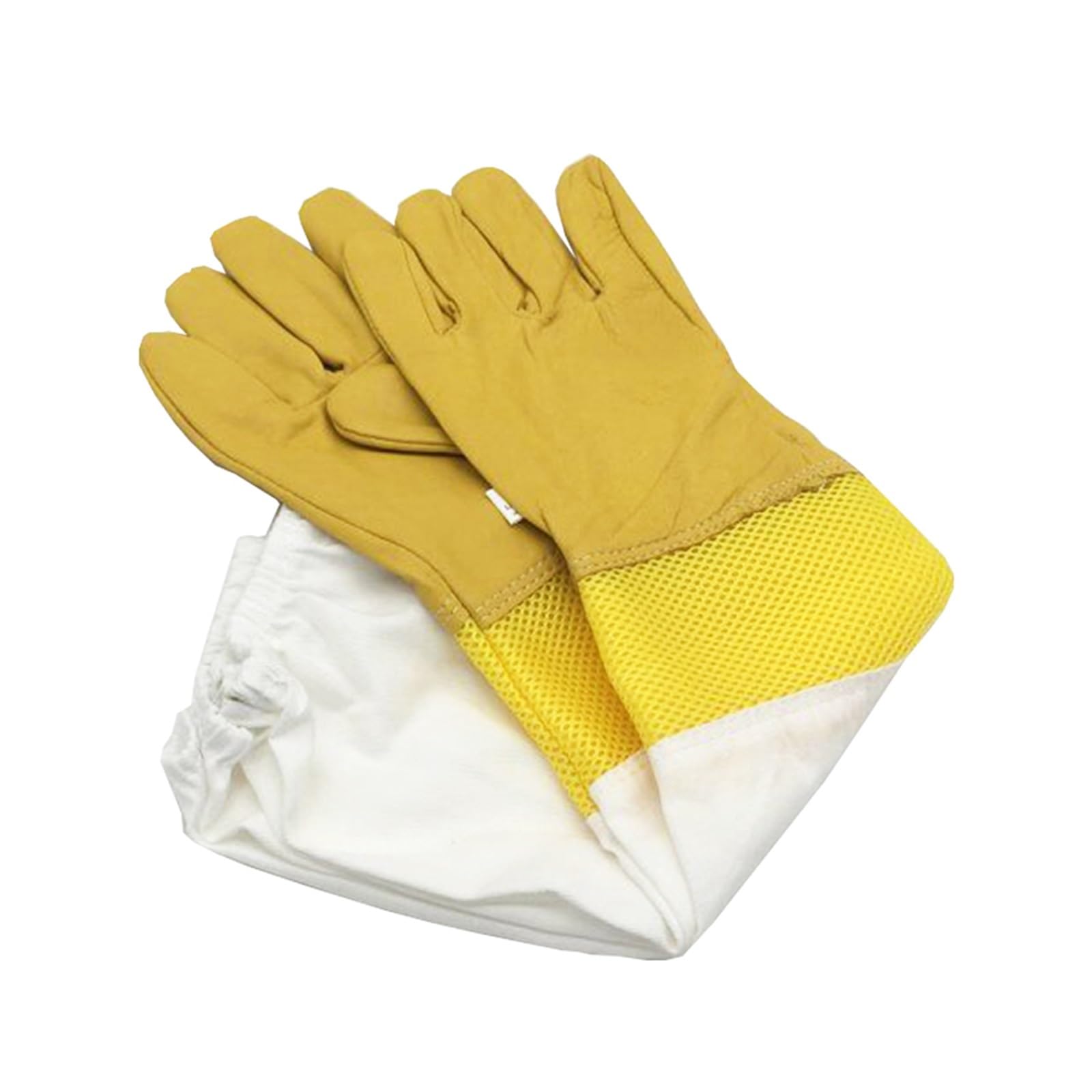 1 Pair Beekeeping Gloves Long Gloves for Beekeepers Beekeeping Tools Protective Sleeves Mesh(A,XL)