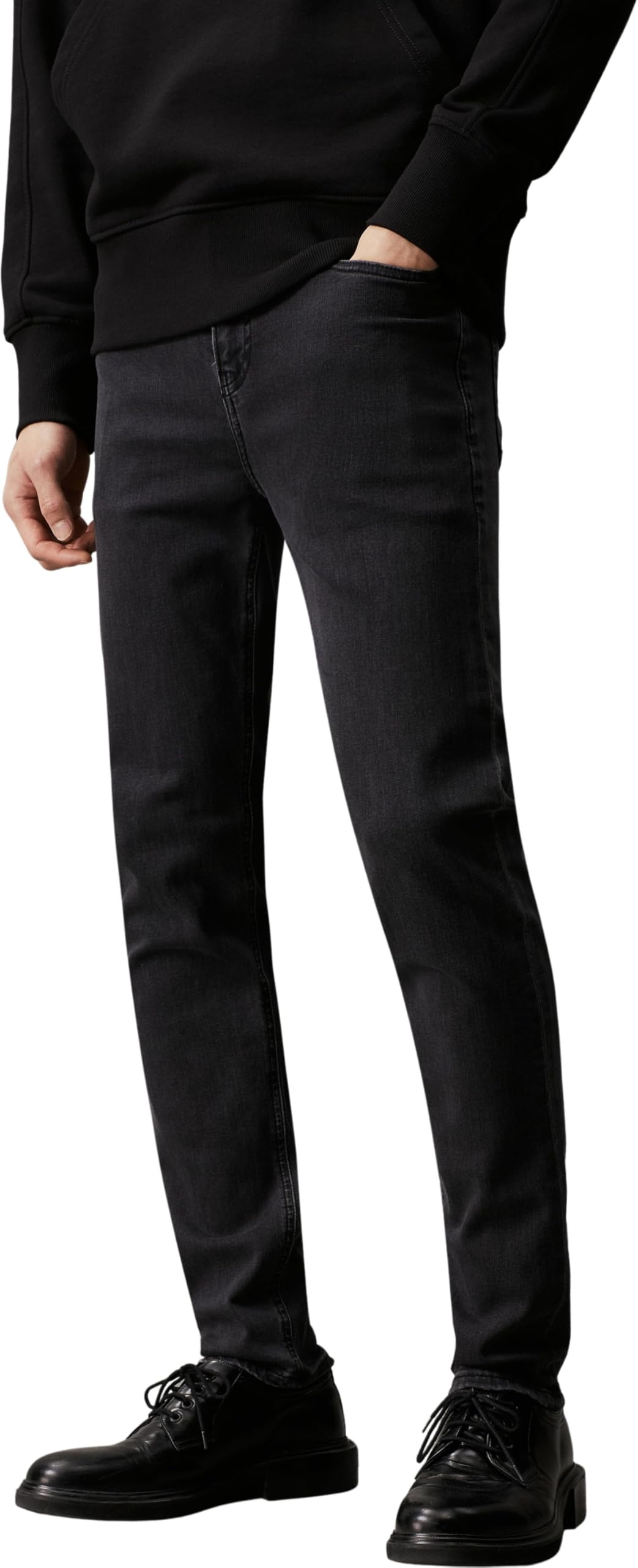 Calvin Klein Herren Jeans Hose Skinny Mid Waist, Grau (Denim Grey), 29W/32L