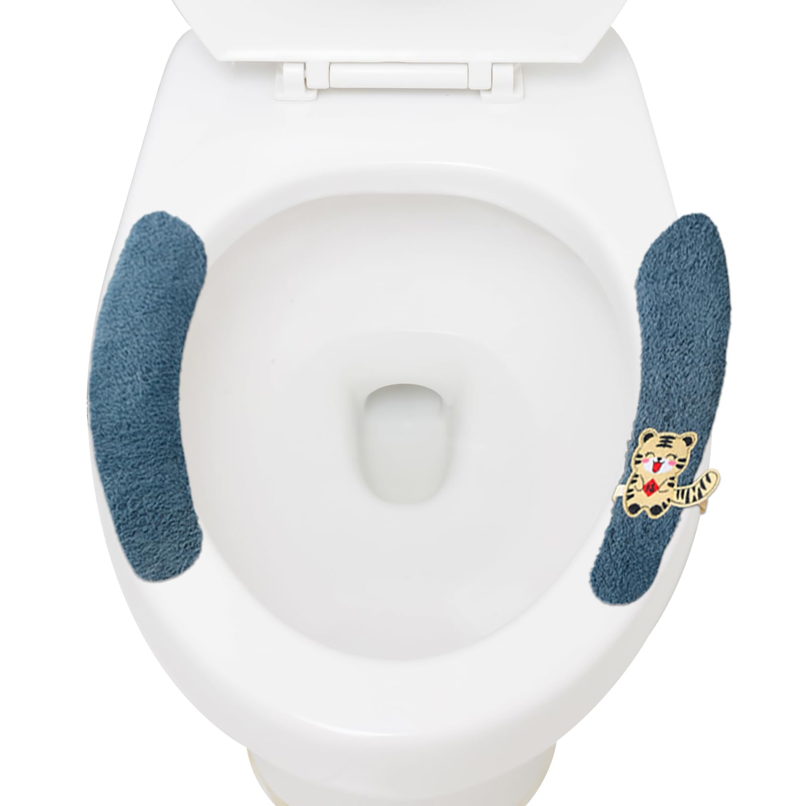 Bellv Toilet Seat Cushion, Thick Warm Plush Padded | Adhesive Raised Cushion, Bathroom Support Cushion For Most Toilet Lids