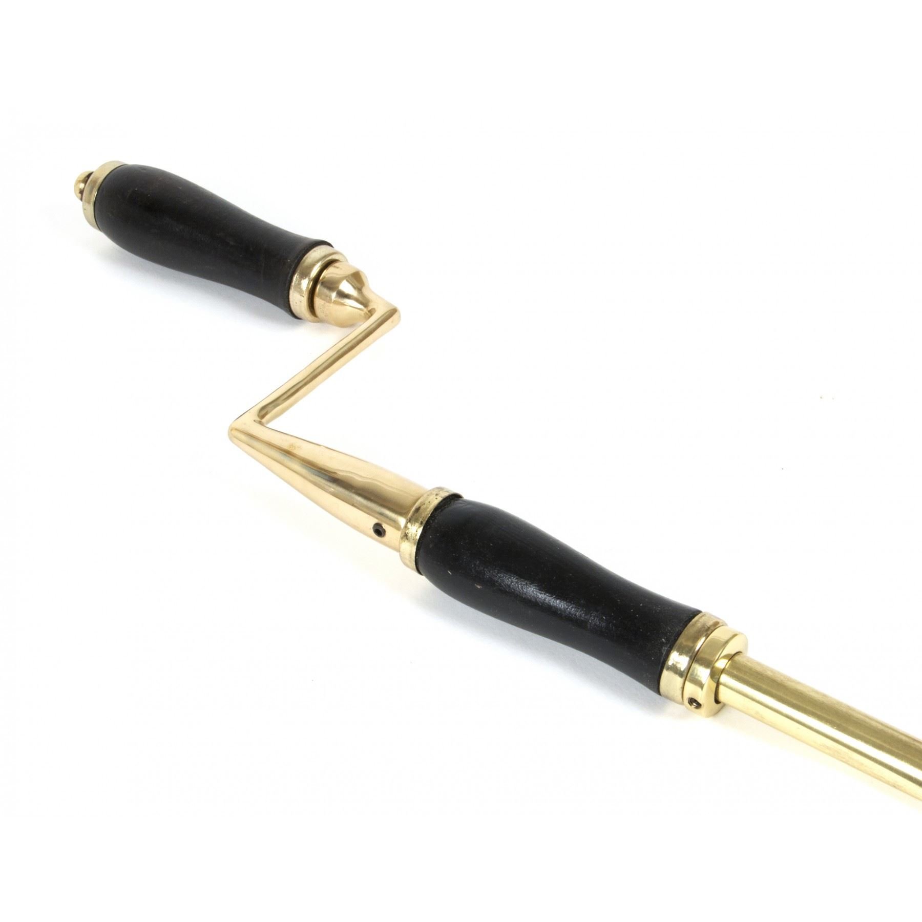 Black Country Metal Works Brass Telescopic 1-2M Window Winder - Polished