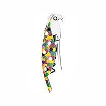 Alessi AAM32 1 Proust Parrot Cavatappi per Vino di Design, in Alluminio Profuso e PC, Multicolore