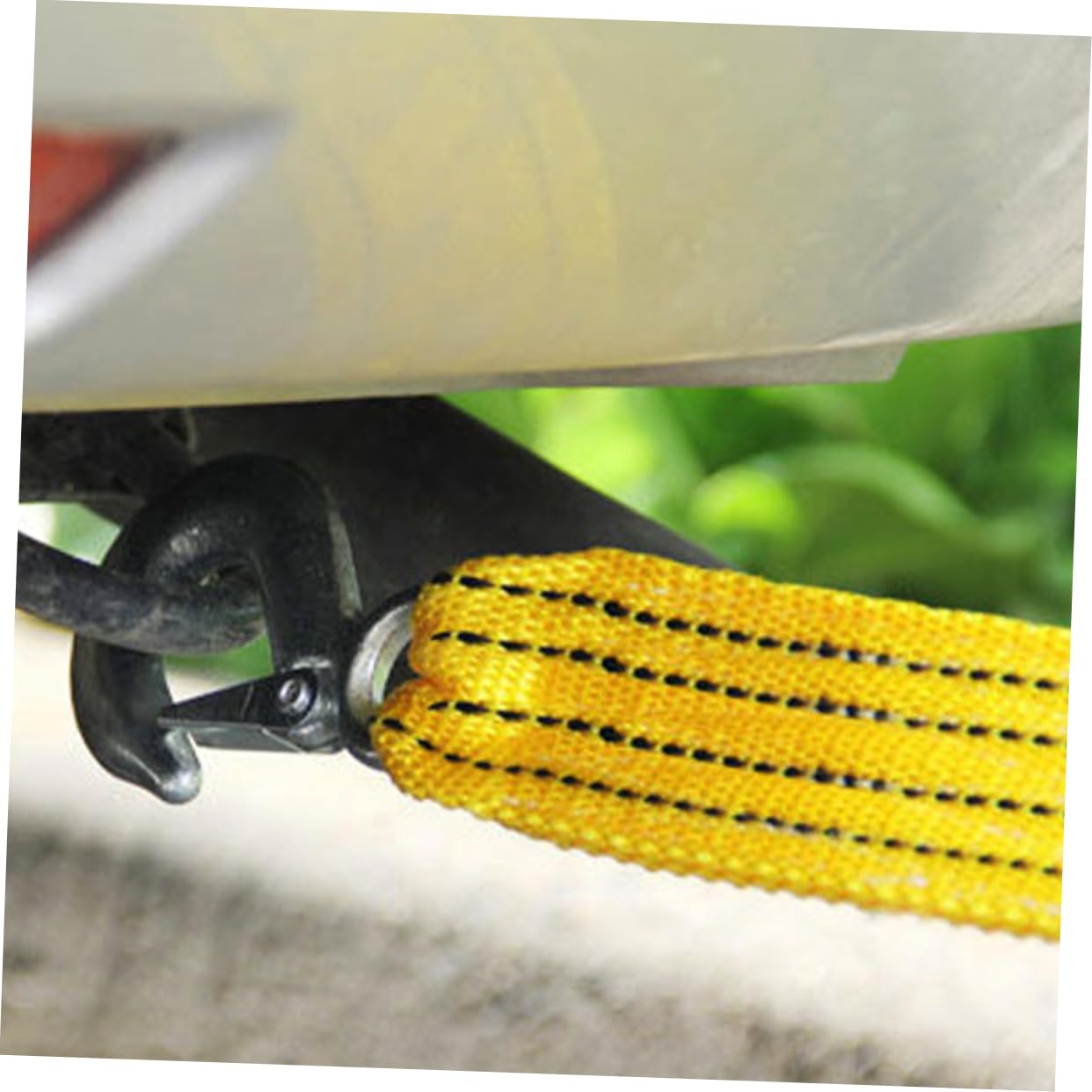 Cinghia Traino Ganci Metallici Solidi, Nylon, per Veicoli | Recupero D'emergenza per Auto e Camion, Flessibile, Facile da Riporre, Buona Forza di Tiro