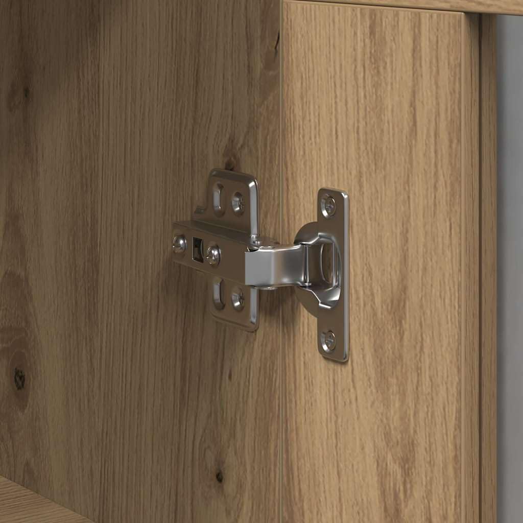 Armadio da parete in rovere Artisan, 69,5 x 34 x 90 cm, in legno
