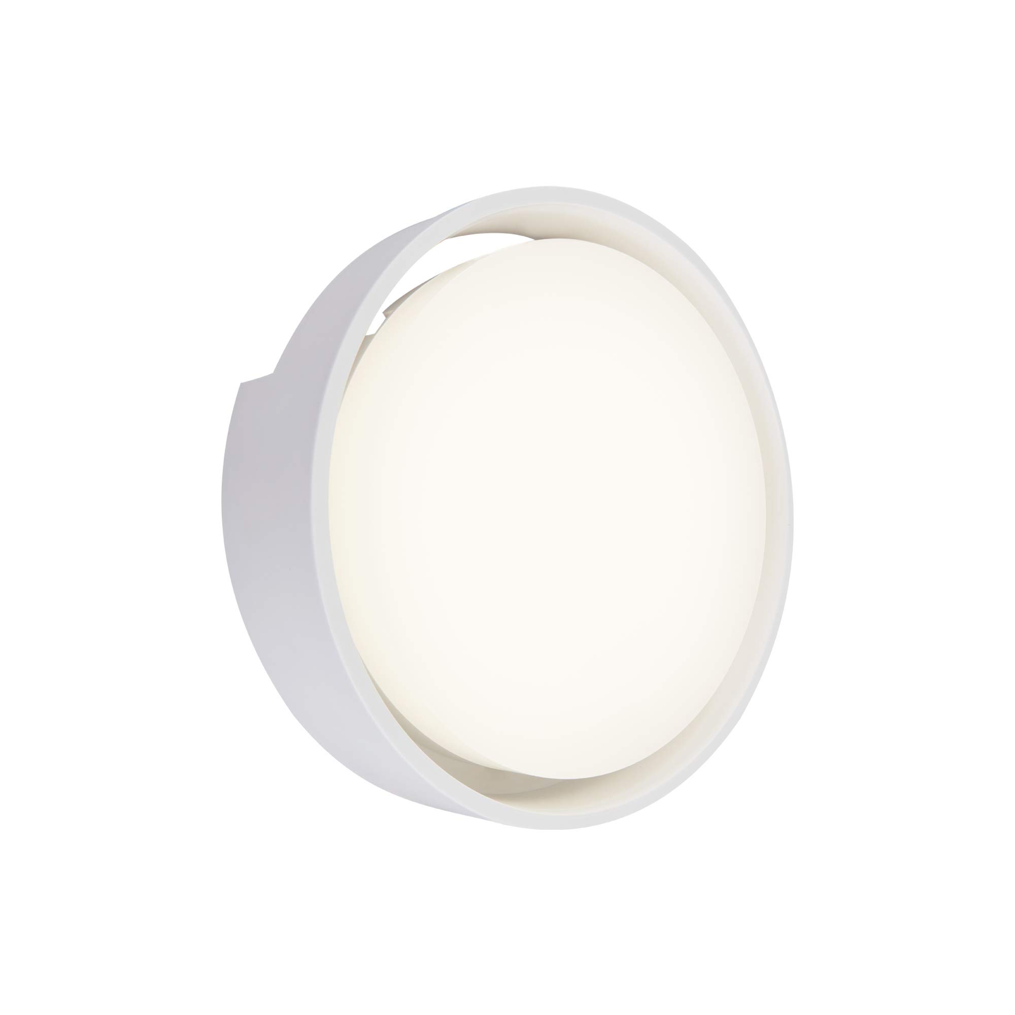 BRILONER Leuchten 3019-016 - Lampada a LED per esterni, IP44, 18 Watt, 1500 lumen, 4.000 Kelvin, bianco, 220 x 68 mm (DxH), colore: Bianco