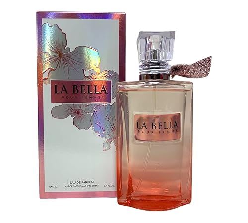 Miniatura 5 de LA BELLA POUR FEMME EAU DE PARFUM 3.4 FL. Oz. Fragancia floral ámbar para mujer.