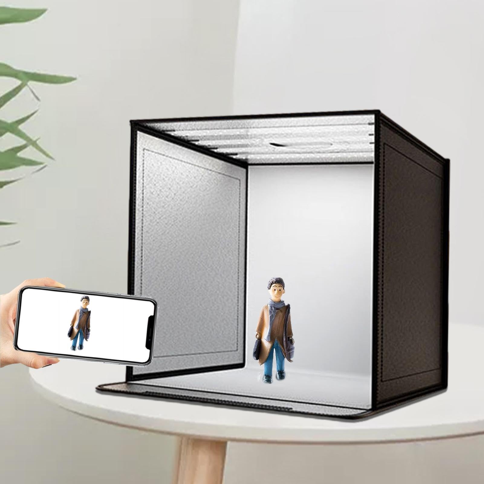 Tente lumineuse pour photo – Studio pour photos, cabine pliable éclairée par LED | Kit photo portable avec éclairage lumineux pour bijoux, cosmétiques, petits articles, portraits d'animaux et prises