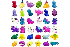 Jofan Animal Squishies 36-Pack: Kawaii Mochi Squishies for Stress Relief