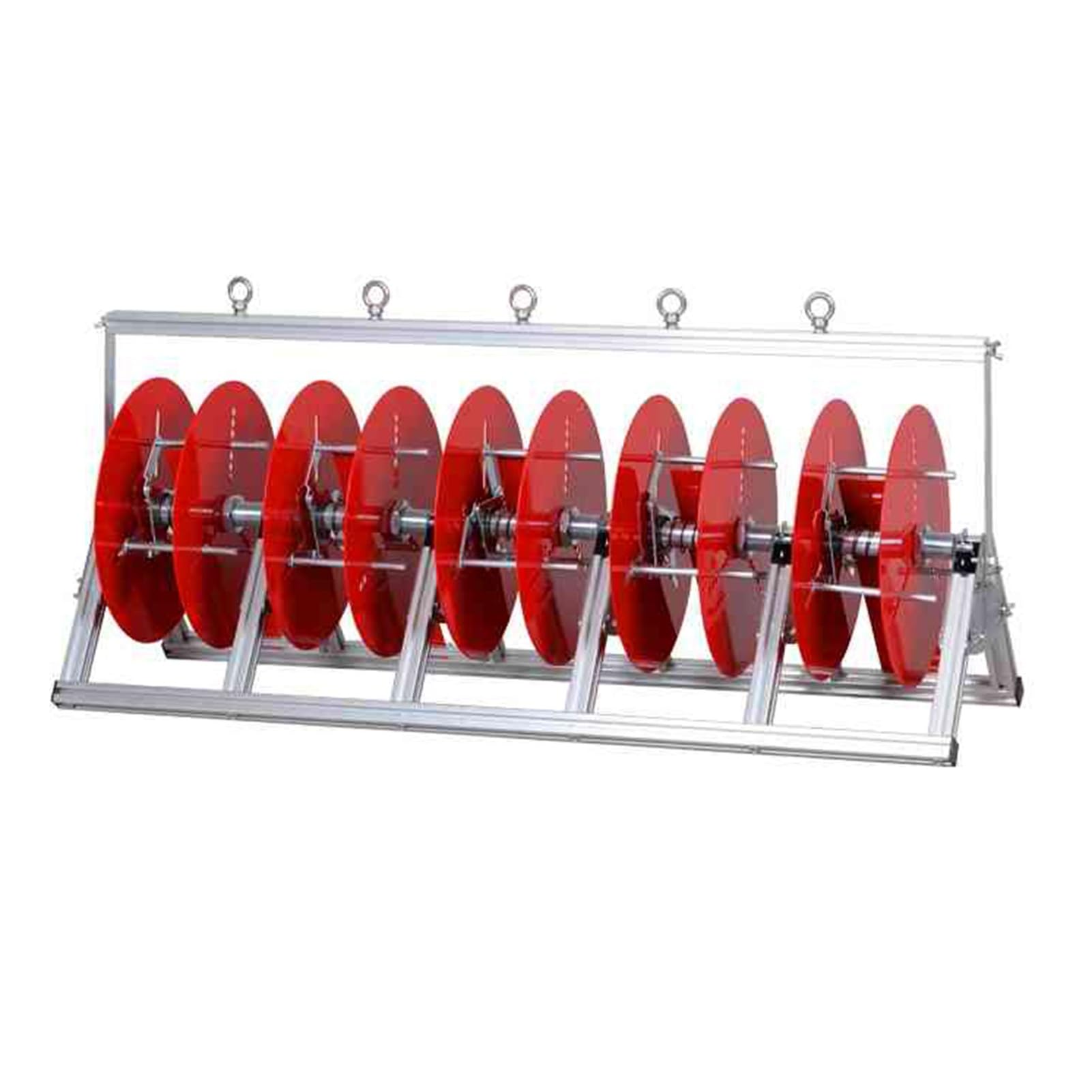 ZFUCMAYL Wire Spool Rack,5 Reels Wire Spool Rack Dispenser,Cable Reel Holder,Reel Holder for Winders Ropes Cord Reels Paracord(5 Reel)
