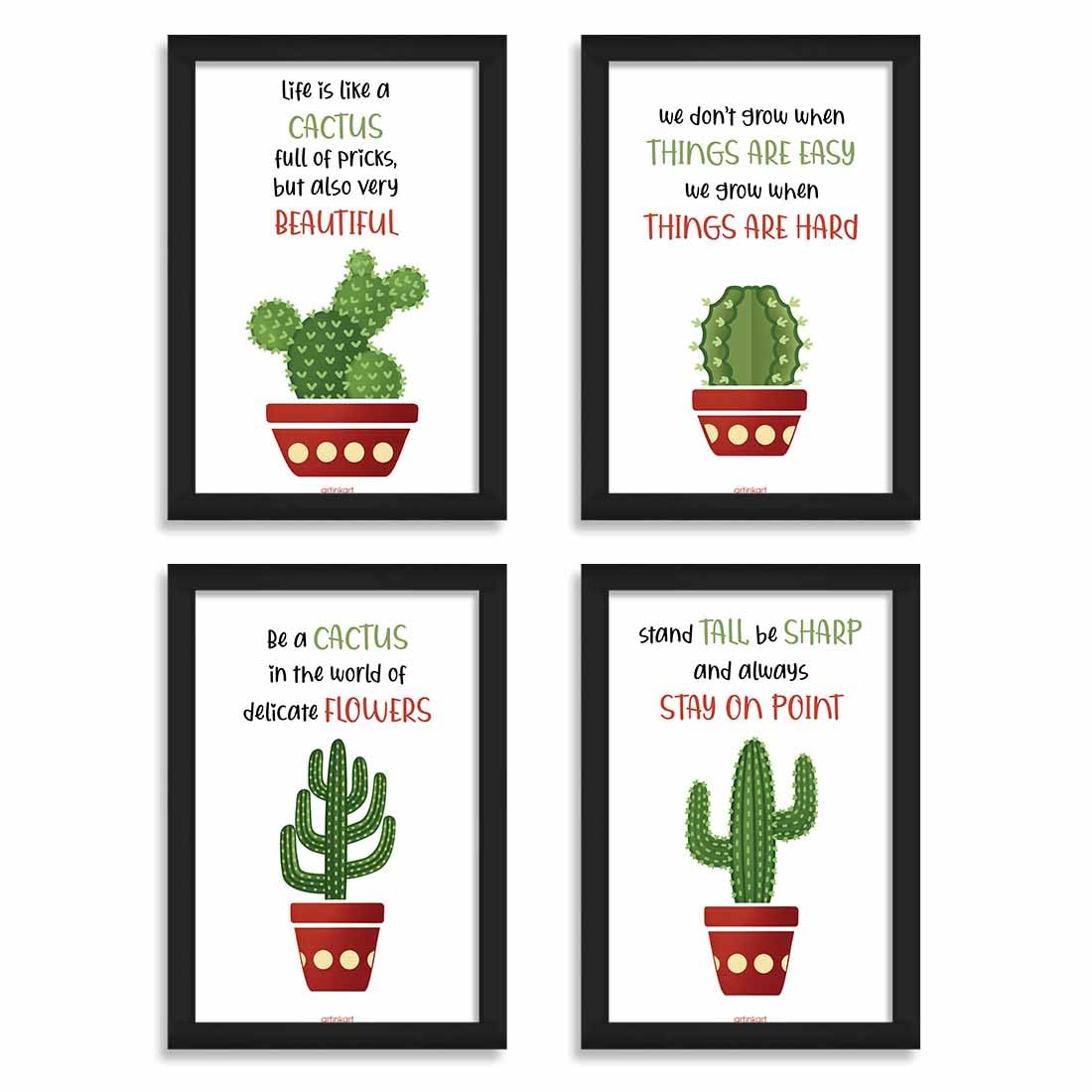 Gym & Motivational Wall Frames - 4 Pack -15 Gym & Motivational Wall Frames - 4 Pack -15