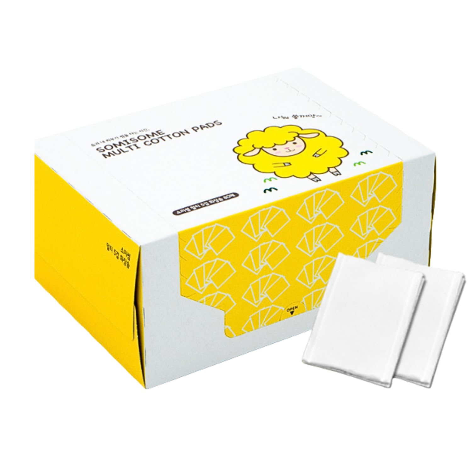 Multi Cotton Pads – 100% Pure Cotton for Makeup Removal &amp; Skincare, 5-Layer Lint-Free Premium Korean Facial Cotton Pads, Hypoallergenic, 80 Count