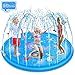 Produktbild HebyTinco Splash Pad, Splash Play Matte Wasser-Spielmatte Sprinkler Wasserspielzeug Spielmatte Kinder Pool Matte Garten Wasserspielmatte für Baby Party (170cm)
