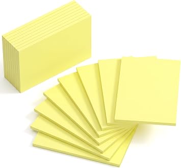 8 Pack Sticky Notes 4x6 Inch,400 Sheets Large Self-Sticky Notes for Office | 50 Sheets/Pad,80GSM Thick No Bleed Paper,Clean Removal,for Student,Home,Enterprise,Company,To Do List