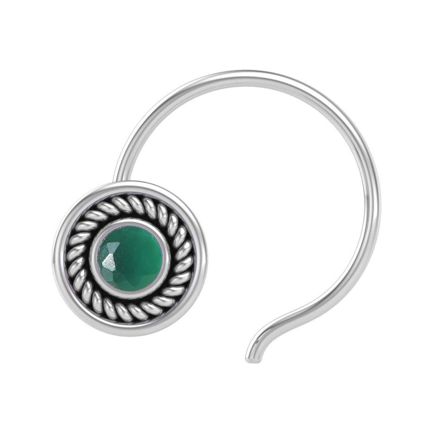 JSAJ EMERALD STONE NOSEPIN WIRE NOSEPIN 925 STERLING SILVER FOR GIRLS WOMENS (B08X3MNBVV) Amazon Price History, Amazon Price Tracker