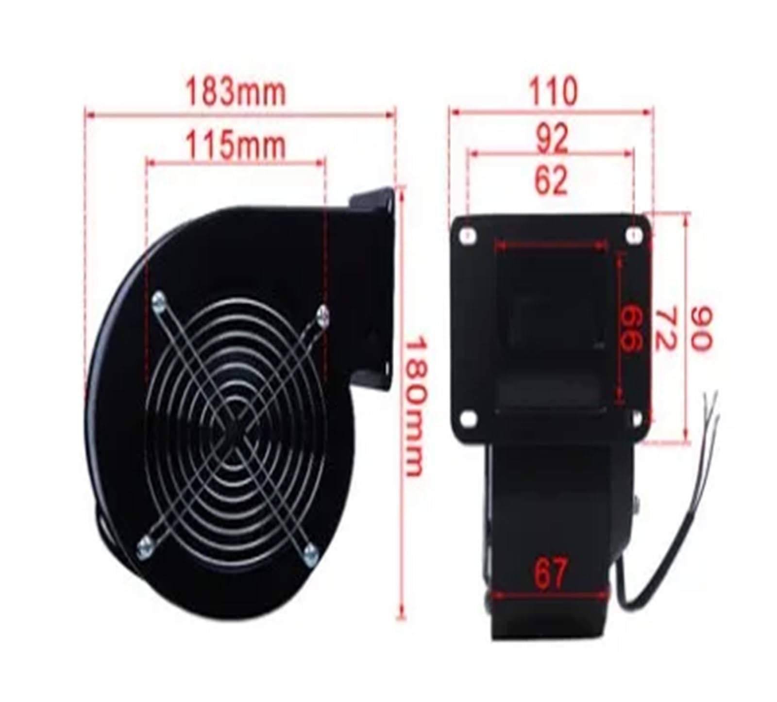 Sirocco fan for gas arched door centrifugal fan blower fan boiler 130FLJ 60w 85w 120w(85W 380)