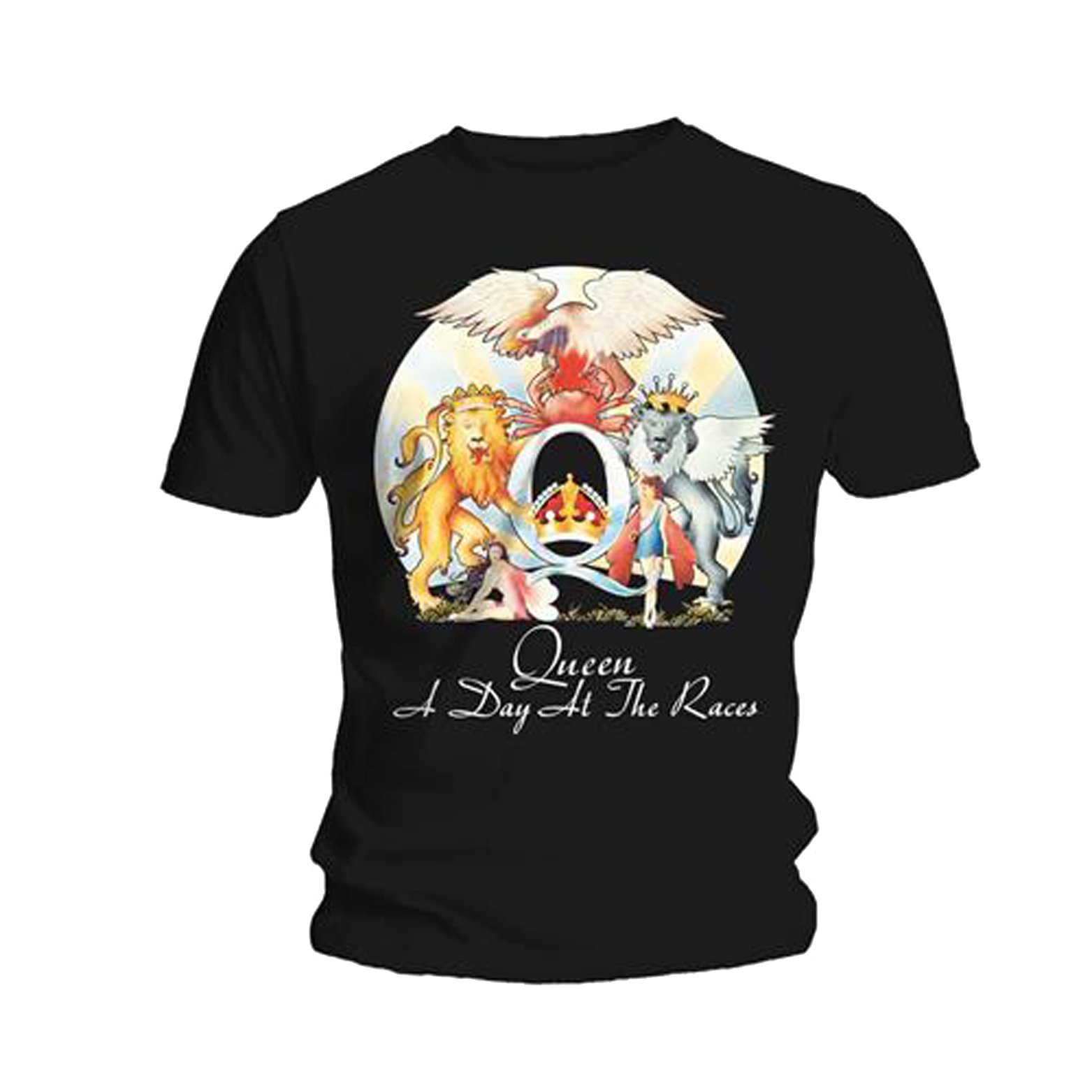 Queen A Day At The Races Official Tee T-Shirt Mens Unisex (Medium) Black