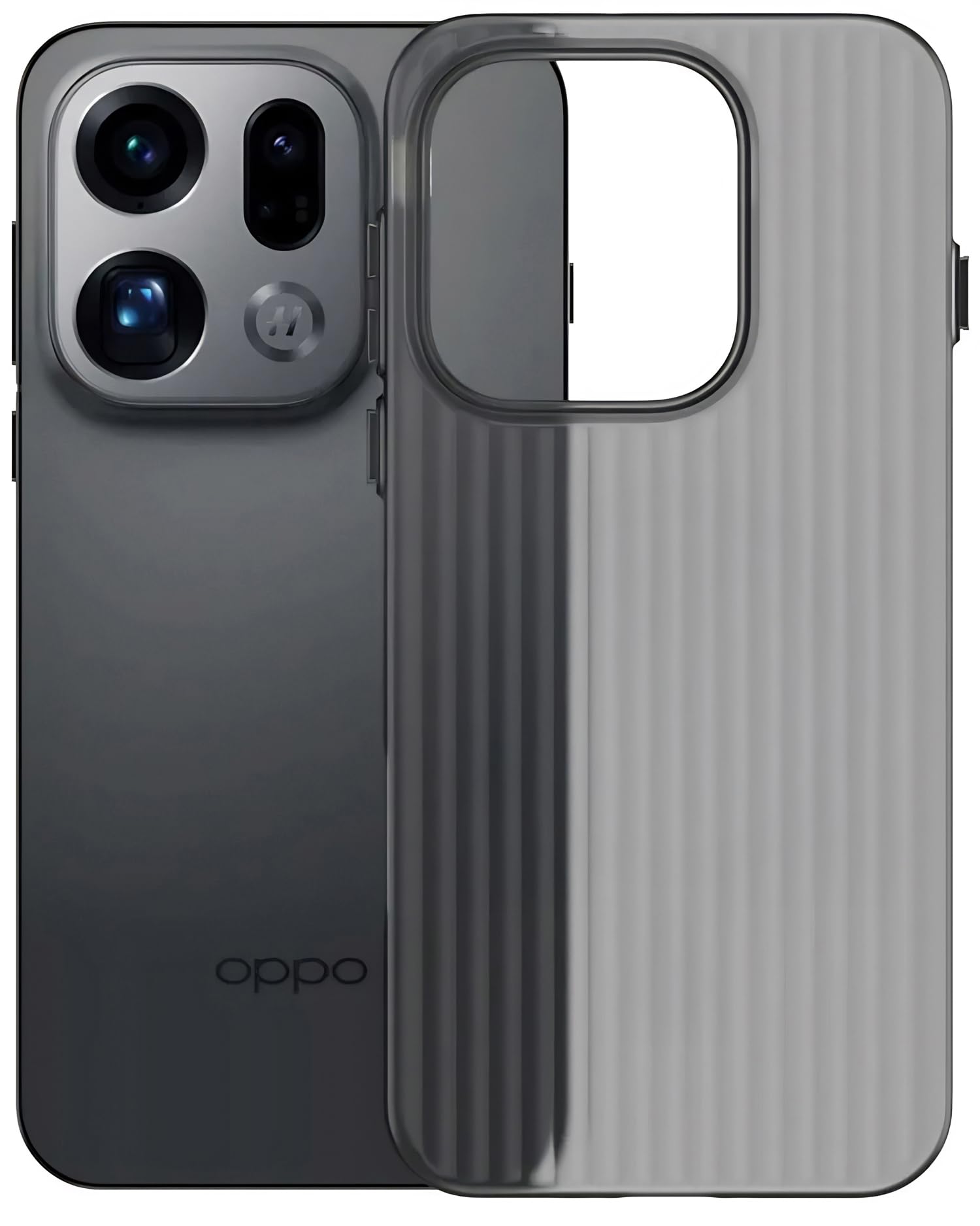 Kapa Wave Frosted Grip Back Cover for Oppo Find X9 | Ultra Slim [with Metal Buttons] Matte Finish Back Case (Grey)-image-24