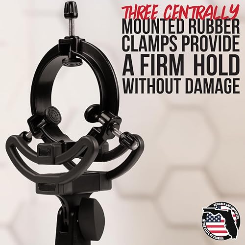 Miniatura 7 de Gator Frameworks Deluxe Universal Shockmount para micrófonos de condensador 0.709-2.165 in de diámetro, (GFW-MIC-SM1855)