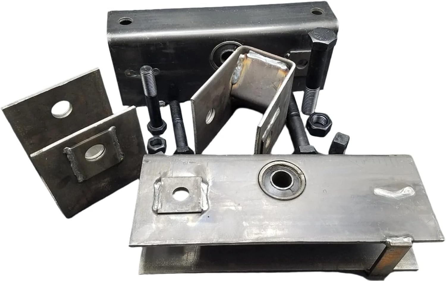 HAP-258-01 Hanger Kit- 4-1/2" Tall Center Hangers with 1" Bolt Holes 3/4" Diameter Locknuts Tandem-Axle Trailer Equalizer Kit for Dexter 2-1/2" Slipper Springs 14-1/4" Equalizers