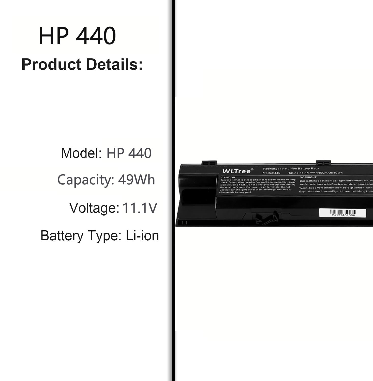 5200mAh Batteria Per HP Probook 11 Ee G1, EEG2,HSTNN-LB6Q,HSTNN-W04C - 6
