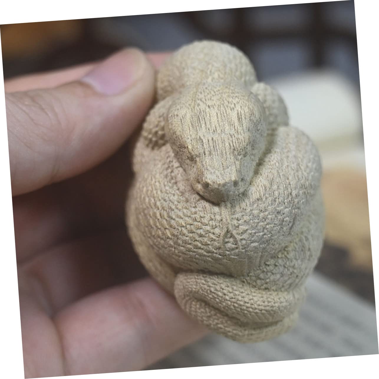 Ciieeo 4pièces Figurine Serpent Sculpté Décoration Chic pour Bureau Et Maison Accessoire Élégant Adornment Reptile pour Intérieur Et Extérieur