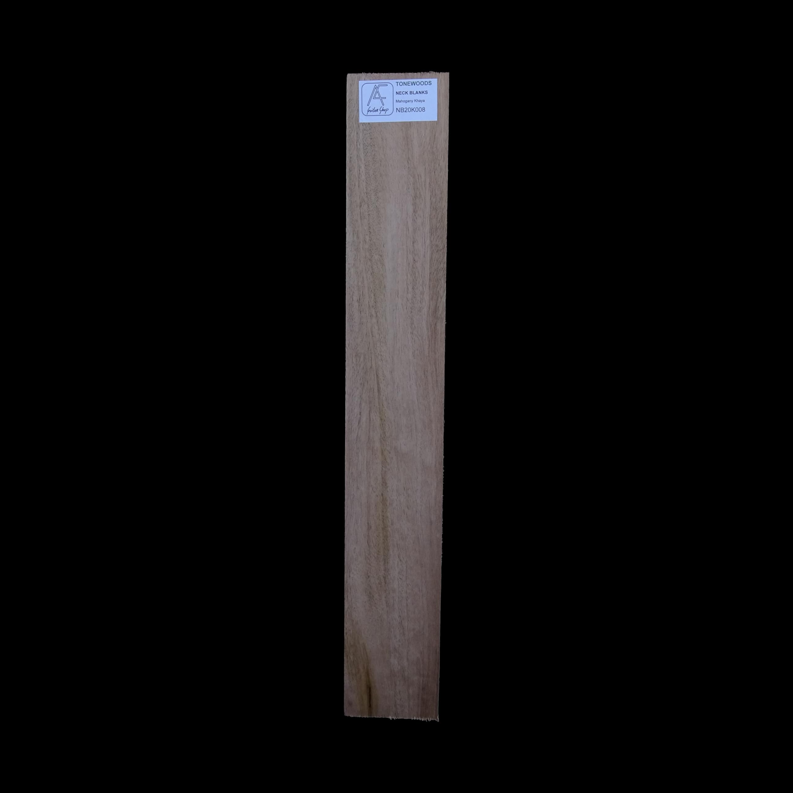 Mahogany Khaya 20 mm Neck Blank NB20K008 bois de lutherie pour manche guitare basse