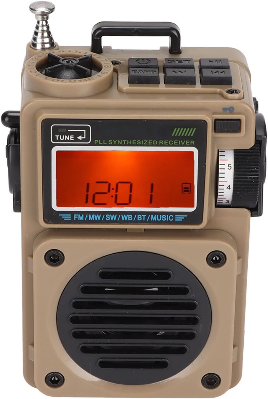 DAUERHAFT HRD‑701 Portable FM Radio, Shortwave & Portable