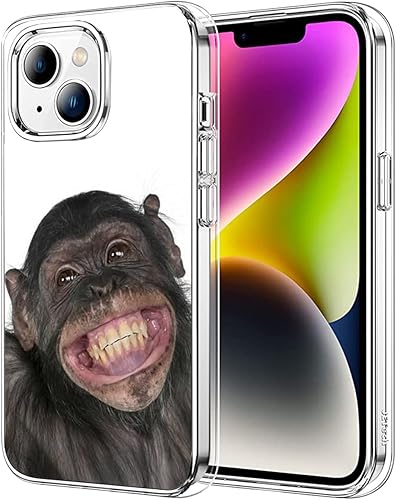 Funda compatible con iPhone 15 Plus, divertida funda protectora de TPU a prueba de golpes para niñas y mujeres