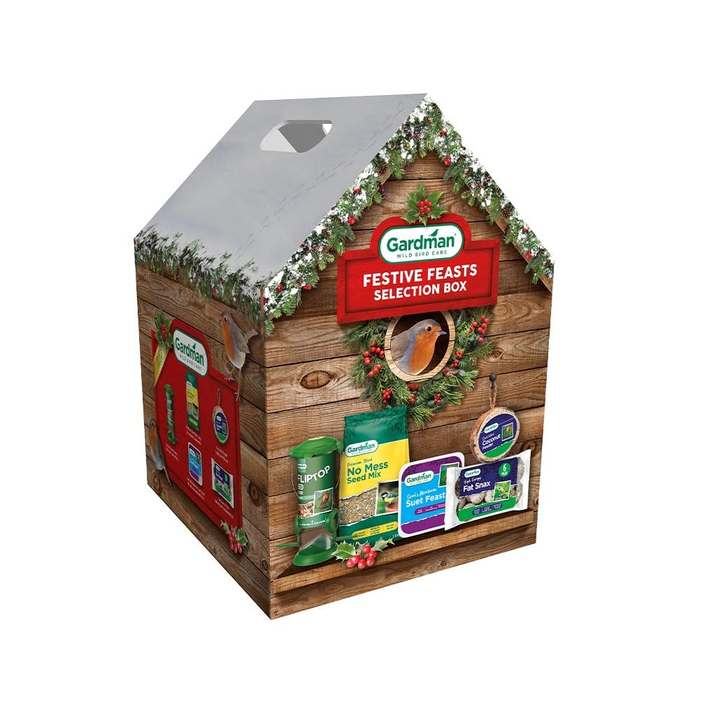 Gardman A04269 Festive Feasts Selection Box for Wild Birds