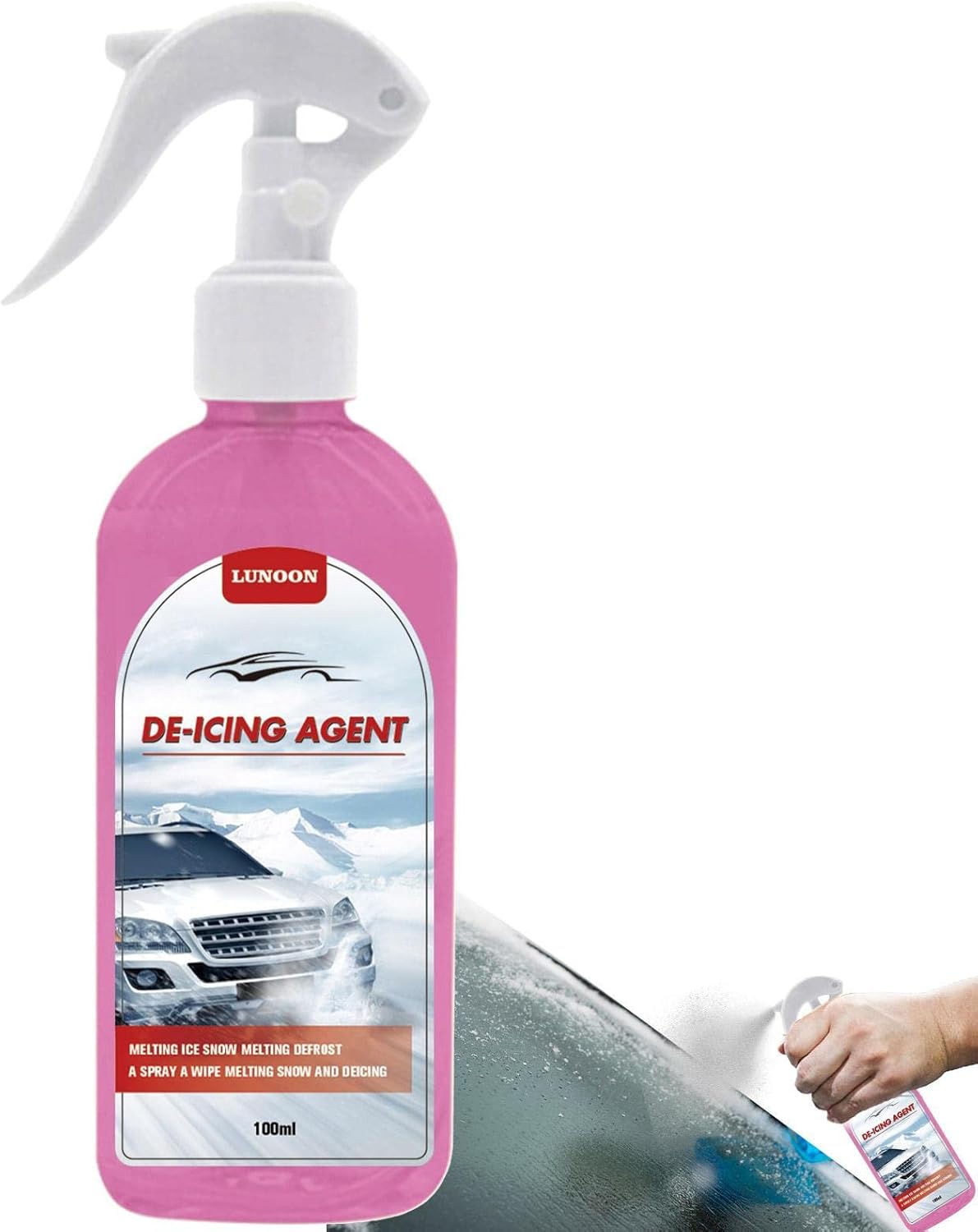 Virtcooy Deicer Spray for Car Windshield,100ml Anti icer Spray for Car