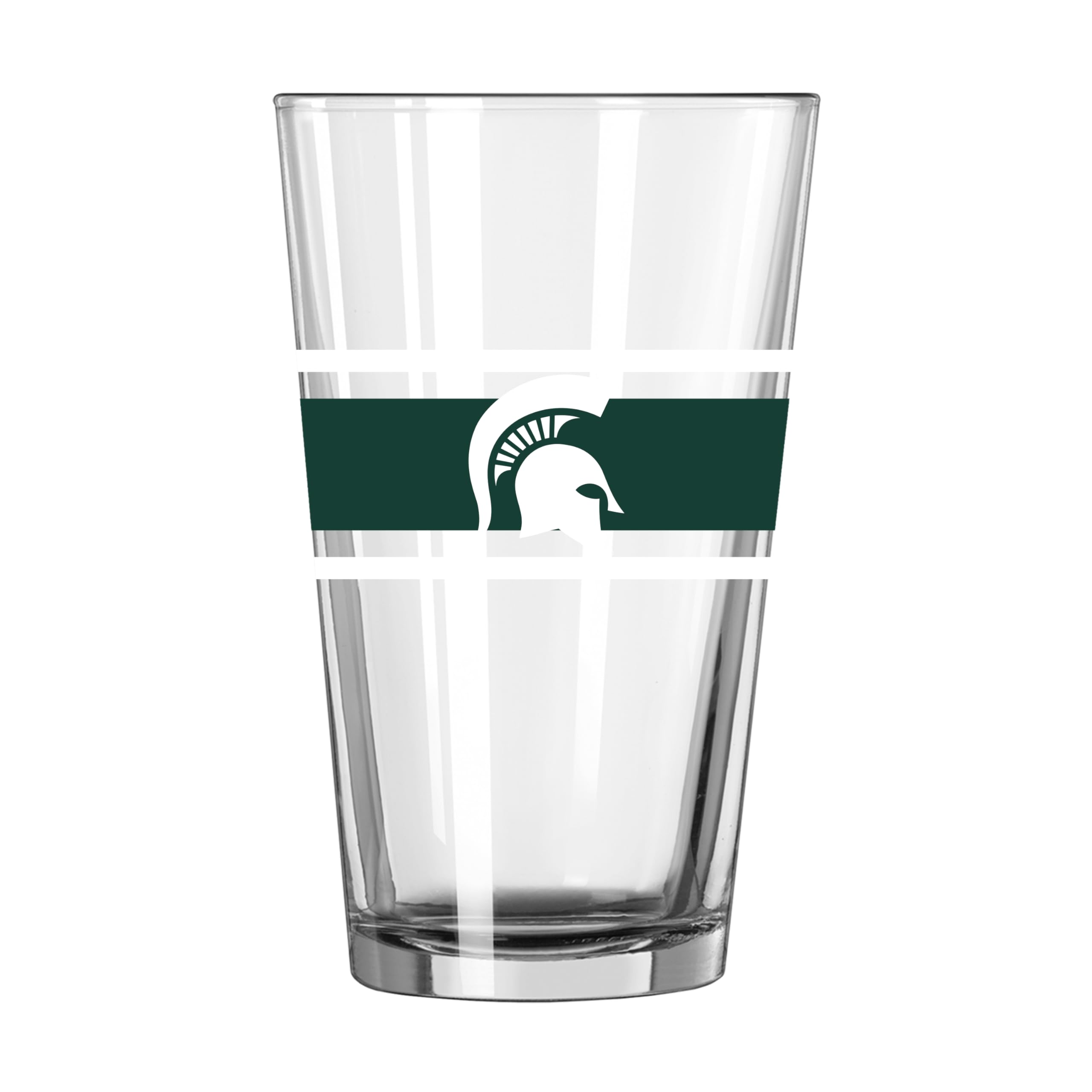 Logo Brands NCAA 16 oz Pint Glass - Durable Glass With Bold Team Color– Chip-Resistant Rim Drinkware For Fans, Tailgates, Home Bars &amp; Everyday Use