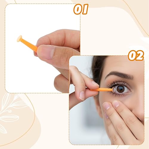 Miniatura 6 de 12 piezas de herramienta de extracción de lentes de contacto duro para lentes RGP y esclerales, émbolo de lente de contacto duro, herramientas de