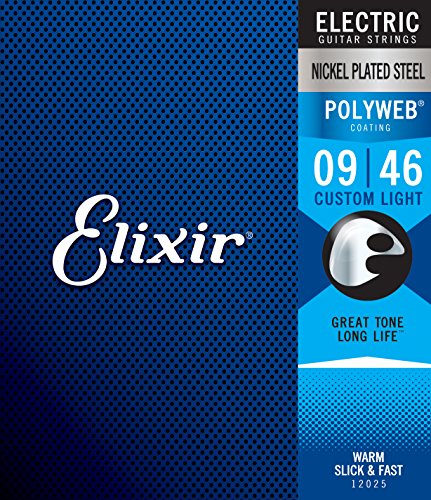 Cordes Elixir® pour guitare électrique avec revêtement POLYWEB®, Custom Light (.009-.046) - Les Beatles, Paul McCartney, John Lennon, RIngo Starr, George Harrison Cordes Elixir® pour guitare électrique avec revêtement POLYWEB®, Custom Light (.009-.046)