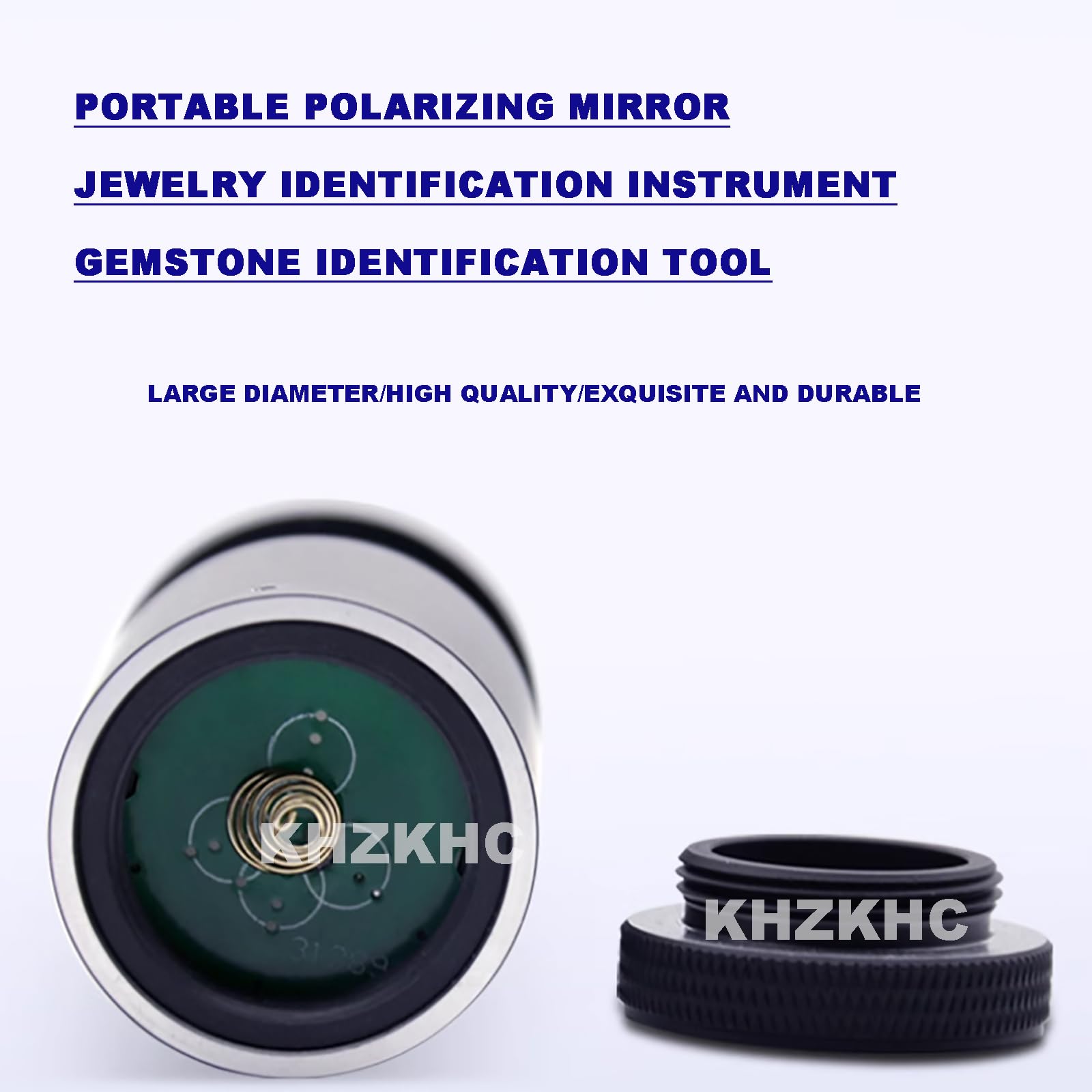 Edelstein-Tester, Hand-Polariskop zur Schmuck-Identifizierung, 360° drehbar, LED-Kaltlichtquelle – ideal für Juweliere